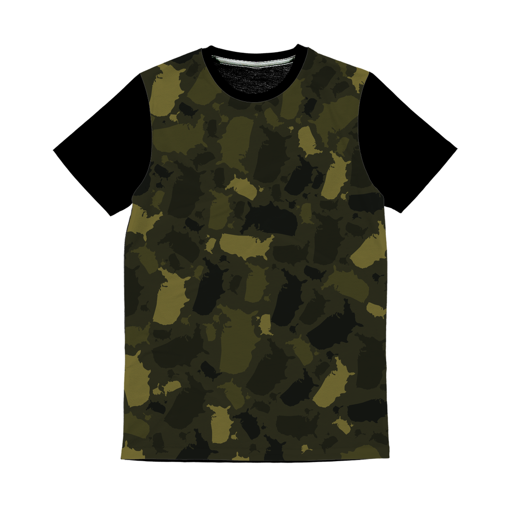 USA Forest Classic Sublimation Panel T-Shirt - LocationCamo.com