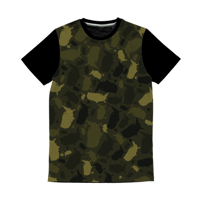 USA Forest Classic Sublimation Panel T-Shirt - LocationCamo.com