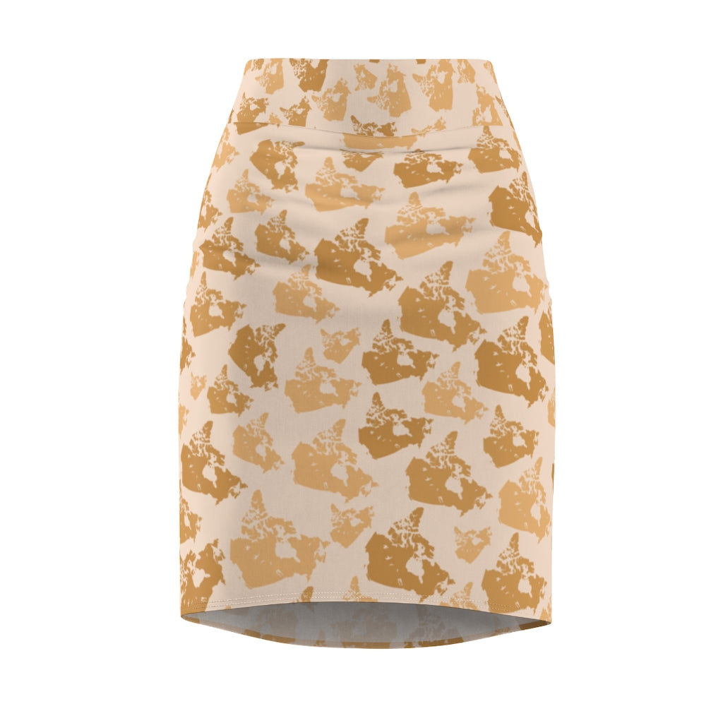 Canada Desert Women's Pencil Skirt - Custom Camo Clothing - [new_brand] - [camo] - [camoflage] - [apparel] - [location] - [new_brand] - [custom] - [clothing]