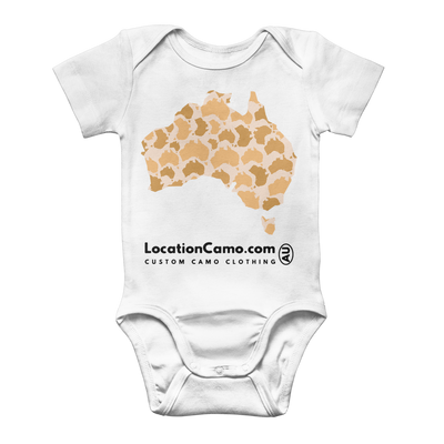 Australia Desert Classic Baby Onesie Bodysuit - Custom Camo Clothing - [new_brand] - [camo] - [camoflage] - [apparel] - [location] - [new_brand] - [custom] - [clothing]