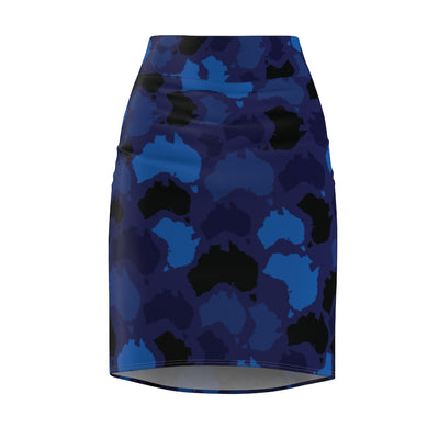 Australia Midnight Women's Pencil Skirt - Custom Camo Clothing - [new_brand] - [camo] - [camoflage] - [apparel] - [location] - [new_brand] - [custom] - [clothing]