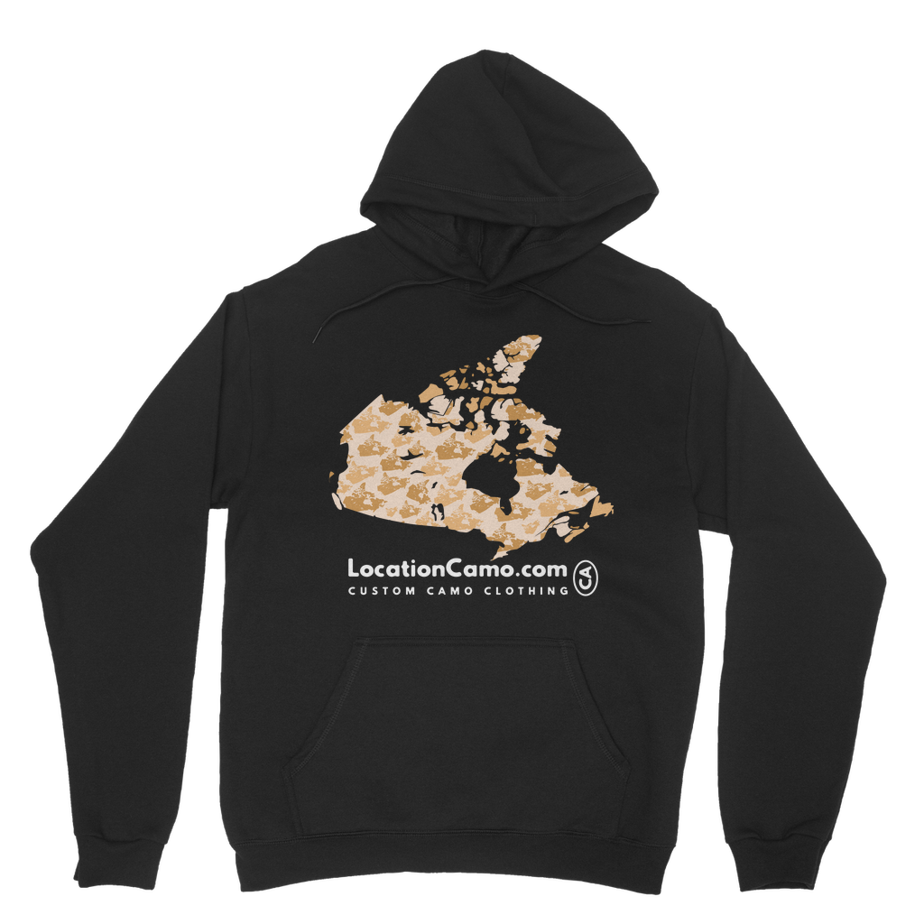 Canada Desert Classic Adult Hoodie - Custom Camo Clothing - [new_brand] - [camo] - [camoflage] - [apparel] - [location] - [new_brand] - [custom] - [clothing]