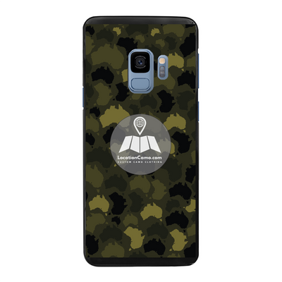 Australia Forest Back Printed Black Hard Phone Case - Custom Camo Clothing - [new_brand] - [camo] - [camoflage] - [apparel] - [location] - [new_brand] - [custom] - [clothing]