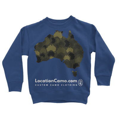 Australia Forest Classic Kids Sweatshirt - Custom Camo Clothing - [new_brand] - [camo] - [camoflage] - [apparel] - [location] - [new_brand] - [custom] - [clothing]