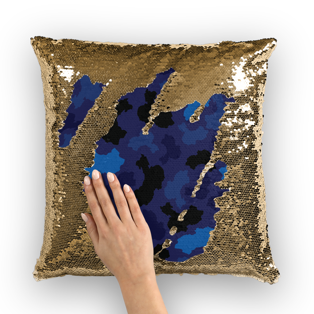 China Midnight Sequin Cushion Cover - LocationCamo.com