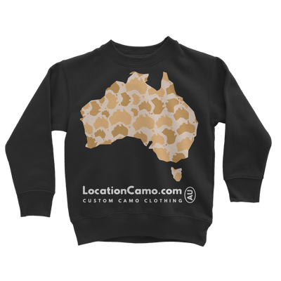 Australia Desert Classic Kids Sweatshirt - Custom Camo Clothing - [new_brand] - [camo] - [camoflage] - [apparel] - [location] - [new_brand] - [custom] - [clothing]