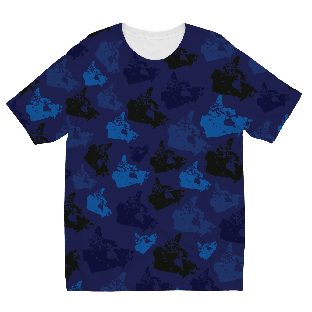 Canada Midnight Sublimation Kids T-Shirt - Custom Camo Clothing - [new_brand] - [camo] - [camoflage] - [apparel] - [location] - [new_brand] - [custom] - [clothing]