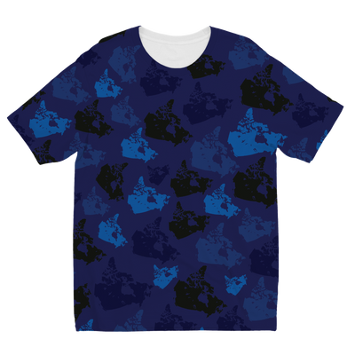 Canada Midnight Sublimation Kids T-Shirt - Custom Camo Clothing - [new_brand] - [camo] - [camoflage] - [apparel] - [location] - [new_brand] - [custom] - [clothing]