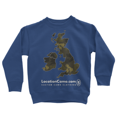 UK Forest Classic Kids Sweatshirt - Custom Camo Clothing - [new_brand] - [camo] - [camoflage] - [apparel] - [location] - [new_brand] - [custom] - [clothing]