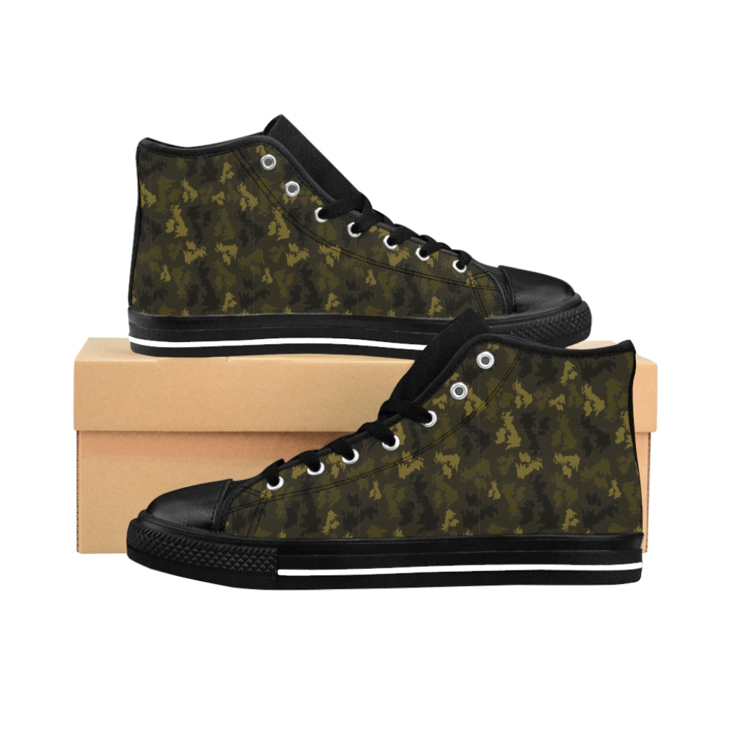 UK Forest Unisex High-top Sneakers - Custom Camo Clothing - [new_brand] - [camo] - [camoflage] - [apparel] - [location] - [new_brand] - [custom] - [clothing]