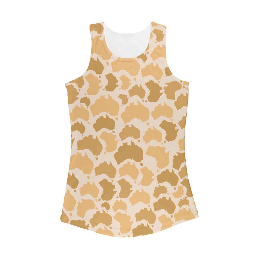 Australia Desert Women Performance Tank Top - Custom Camo Clothing - [new_brand] - [camo] - [camoflage] - [apparel] - [location] - [new_brand] - [custom] - [clothing]