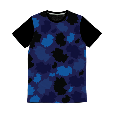 Germany Midnight Classic Sublimation Panel T-Shirt - LocationCamo.com