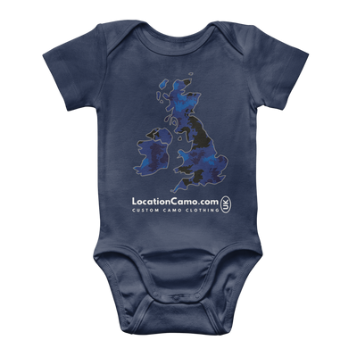 UK Midnight Classic Baby Onesie Bodysuit - Custom Camo Clothing - [new_brand] - [camo] - [camoflage] - [apparel] - [location] - [new_brand] - [custom] - [clothing]