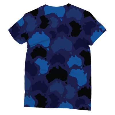 Australia Midnight Classic Sublimation Women's T-Shirt - Custom Camo Clothing - [new_brand] - [camo] - [camoflage] - [apparel] - [location] - [new_brand] - [custom] - [clothing]