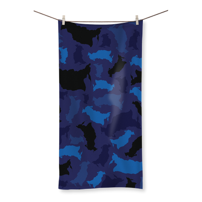 Russia Midnight Sublimation All Over Towel - LocationCamo.com