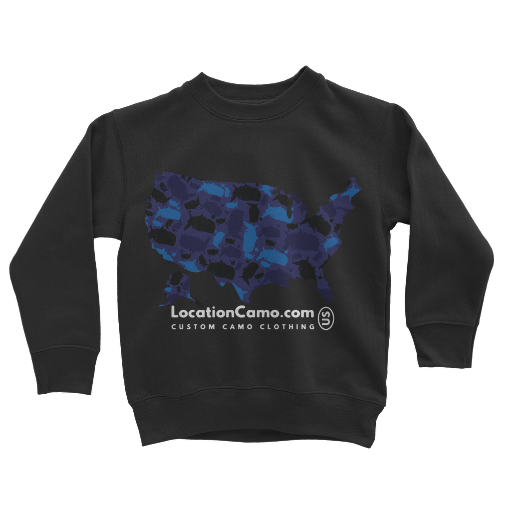 USA Midnight Classic Kids Sweatshirt - LocationCamo.com