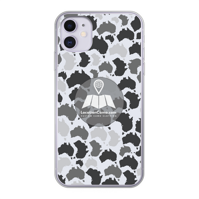 Australia Arctic Back Printed Transparent Soft Phone Case - Custom Camo Clothing - [new_brand] - [camo] - [camoflage] - [apparel] - [location] - [new_brand] - [custom] - [clothing]