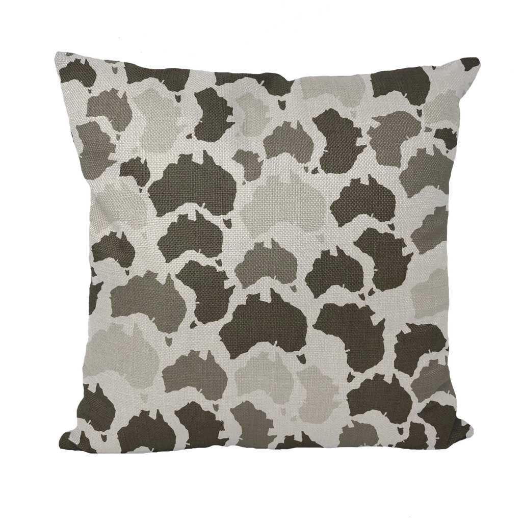 Australia Arctic Throw Pillow with Insert - Custom Camo Clothing - [new_brand] - [camo] - [camoflage] - [apparel] - [location] - [new_brand] - [custom] - [clothing]