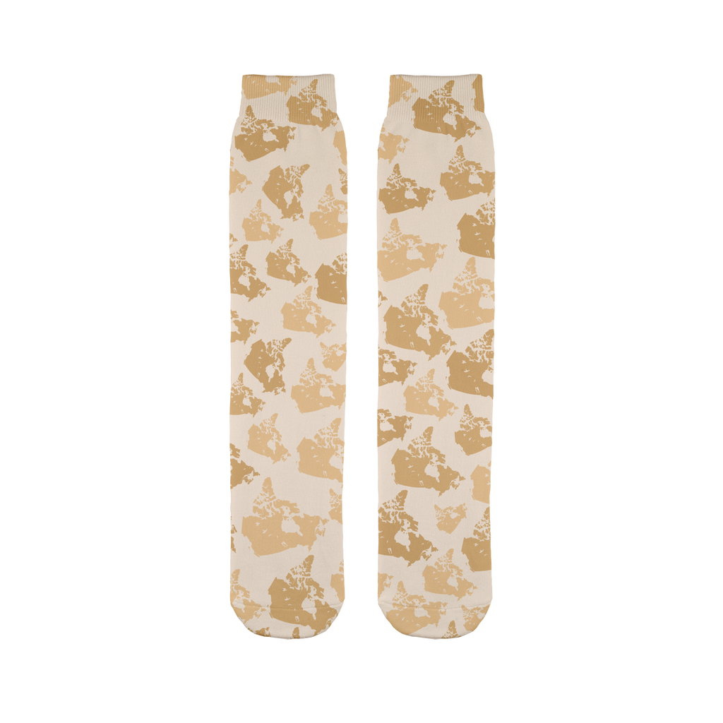 Canada Desert Sublimation Tube Sock - Custom Camo Clothing - [new_brand] - [camo] - [camoflage] - [apparel] - [location] - [new_brand] - [custom] - [clothing]