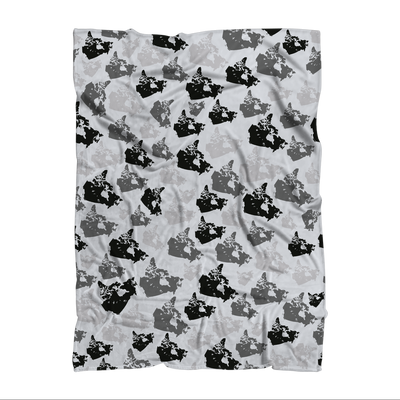 Canada Arctic Sublimation Throw Blanket - Custom Camo Clothing - [new_brand] - [camo] - [camoflage] - [apparel] - [location] - [new_brand] - [custom] - [clothing]