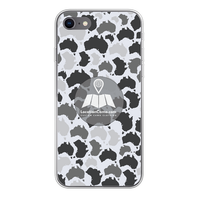 Australia Arctic Back Printed Transparent Soft Phone Case - Custom Camo Clothing - [new_brand] - [camo] - [camoflage] - [apparel] - [location] - [new_brand] - [custom] - [clothing]