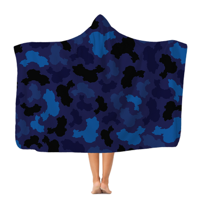 China Midnight Premium Adult Hooded Blanket - LocationCamo.com - [new_brand] - [camo] - [camoflage] - [apparel] - [location] - [new_brand] - [custom] - [clothing]