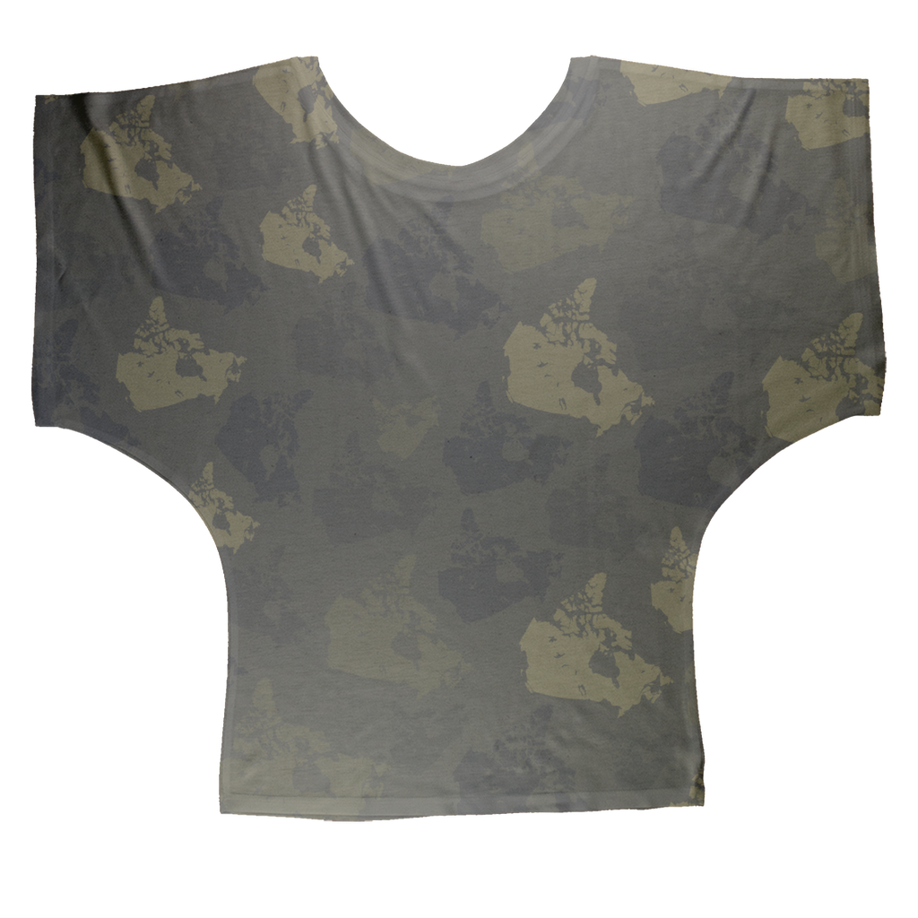 Canada Forest Sublimation Batwing Top - Custom Camo Clothing - [new_brand] - [camo] - [camoflage] - [apparel] - [location] - [new_brand] - [custom] - [clothing]