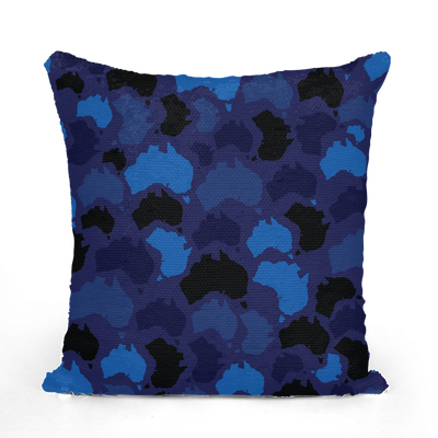 Australia Midnight Sequin Cushion Cover - Custom Camo Clothing - [new_brand] - [camo] - [camoflage] - [apparel] - [location] - [new_brand] - [custom] - [clothing]