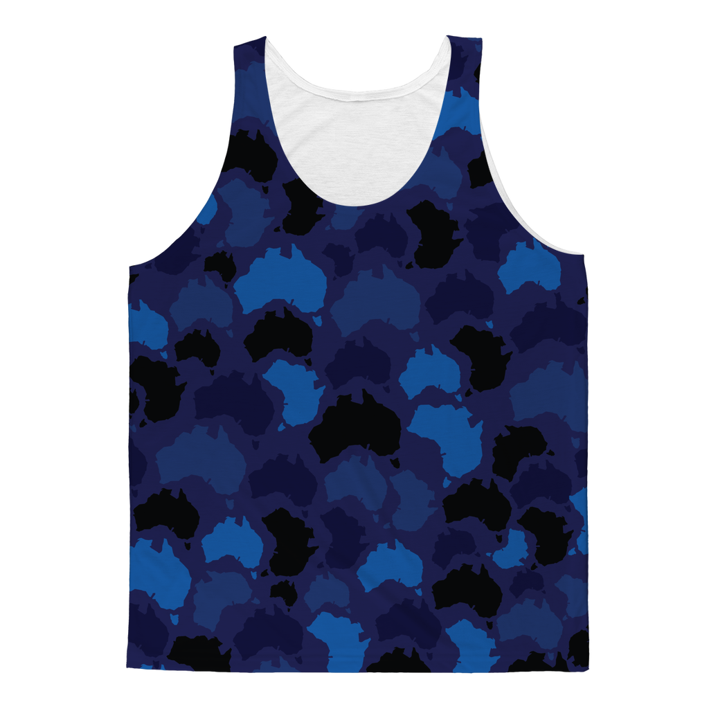 Australia Midnight Classic Sublimation Adult Tank Top - Custom Camo Clothing - [new_brand] - [camo] - [camoflage] - [apparel] - [location] - [new_brand] - [custom] - [clothing]