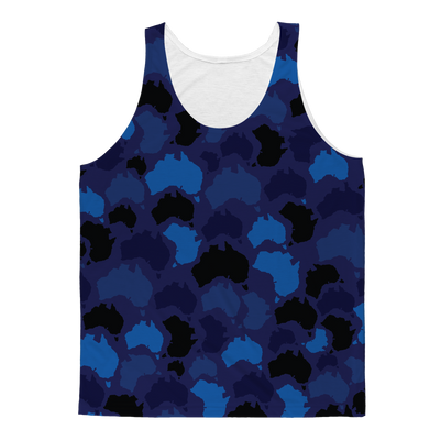 Australia Midnight Classic Sublimation Adult Tank Top - Custom Camo Clothing - [new_brand] - [camo] - [camoflage] - [apparel] - [location] - [new_brand] - [custom] - [clothing]