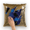 Germany Midnight Sequin Cushion Cover - LocationCamo.com