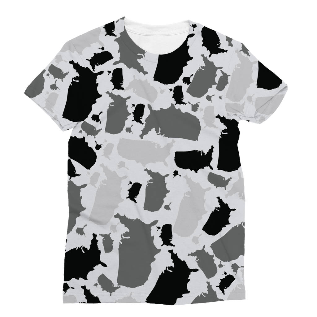 USA Arctic Classic Sublimation Women's T-Shirt - LocationCamo.com