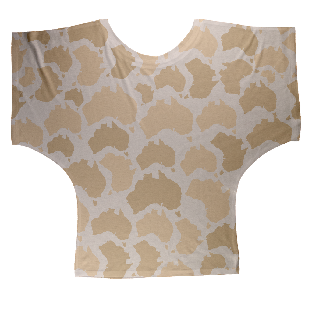 Australia Desert Sublimation Batwing Top - Custom Camo Clothing - [new_brand] - [camo] - [camoflage] - [apparel] - [location] - [new_brand] - [custom] - [clothing]