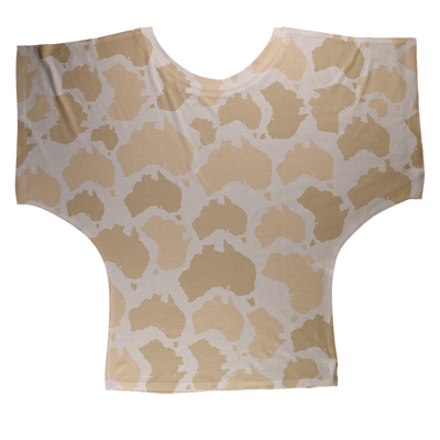 Australia Desert Sublimation Batwing Top - Custom Camo Clothing - [new_brand] - [camo] - [camoflage] - [apparel] - [location] - [new_brand] - [custom] - [clothing]