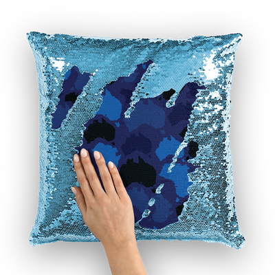 Australia Midnight Sequin Cushion Cover - Custom Camo Clothing - [new_brand] - [camo] - [camoflage] - [apparel] - [location] - [new_brand] - [custom] - [clothing]