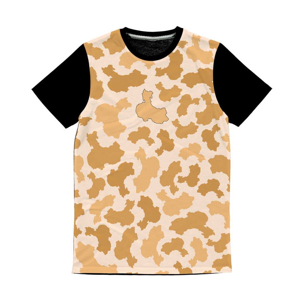 China Desert Classic Sublimation Panel T-Shirt - LocationCamo.com - [new_brand] - [camo] - [camoflage] - [apparel] - [location] - [new_brand] - [custom] - [clothing]