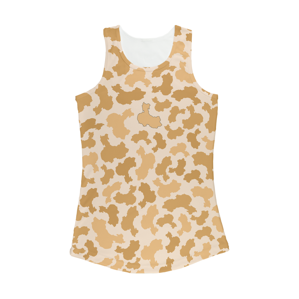 China Desert Women Performance Tank Top - LocationCamo.com - [new_brand] - [camo] - [camoflage] - [apparel] - [location] - [new_brand] - [custom] - [clothing]