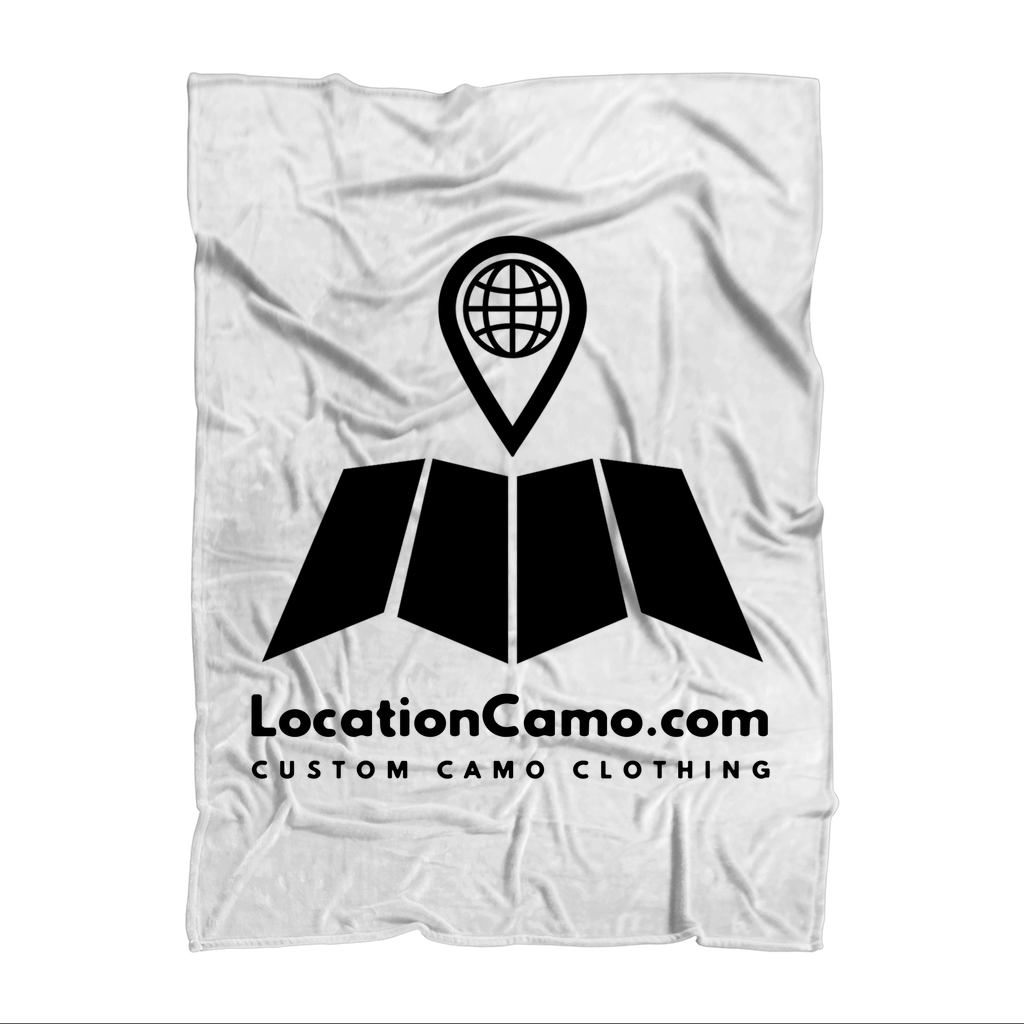 Brand Logo Sublimation Throw Blanket - LocationCamo.com