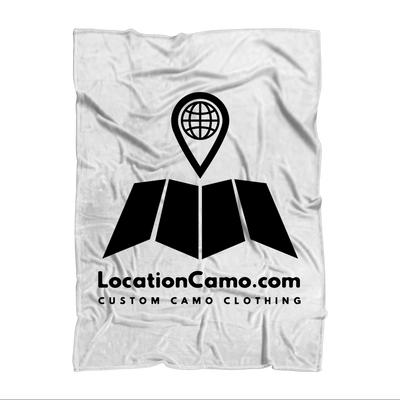 Brand Logo Sublimation Throw Blanket - LocationCamo.com