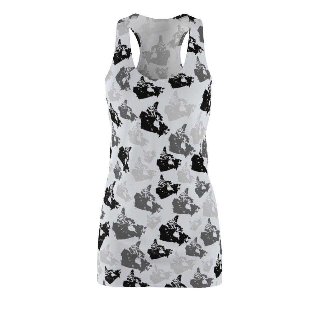 Canada Arctic Women's Cut & Sew Racerback Dress - Custom Camo Clothing - [new_brand] - [camo] - [camoflage] - [apparel] - [location] - [new_brand] - [custom] - [clothing]