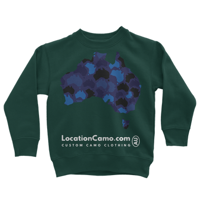 Australia Midnight Classic Kids Sweatshirt - Custom Camo Clothing - [new_brand] - [camo] - [camoflage] - [apparel] - [location] - [new_brand] - [custom] - [clothing]