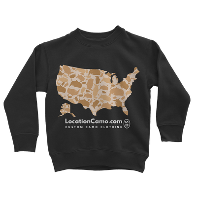 USA Desert Classic Kids Sweatshirt - LocationCamo.com