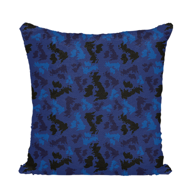 UK Midnight Sequin Cushion Cover - Custom Camo Clothing - [new_brand] - [camo] - [camoflage] - [apparel] - [location] - [new_brand] - [custom] - [clothing]