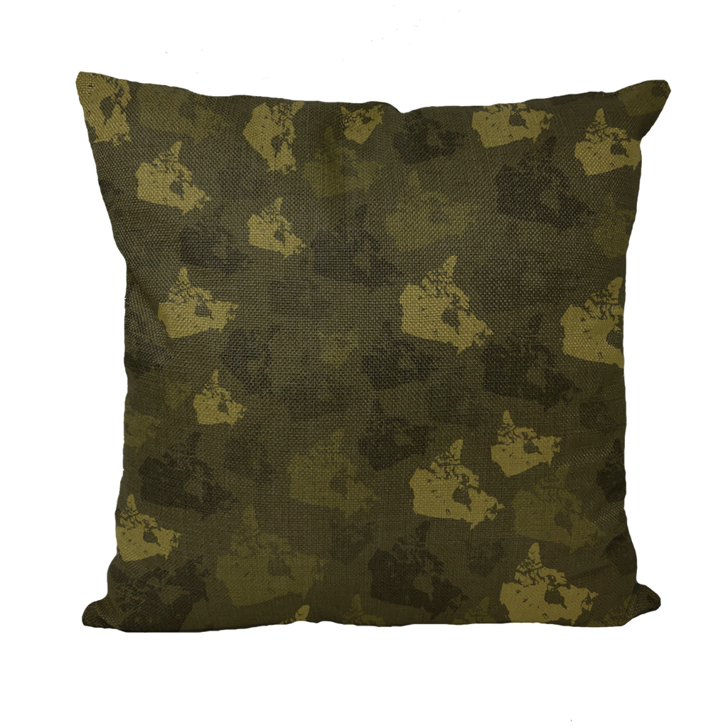 Canada Forest Throw Pillow with Insert - Custom Camo Clothing - [new_brand] - [camo] - [camoflage] - [apparel] - [location] - [new_brand] - [custom] - [clothing]