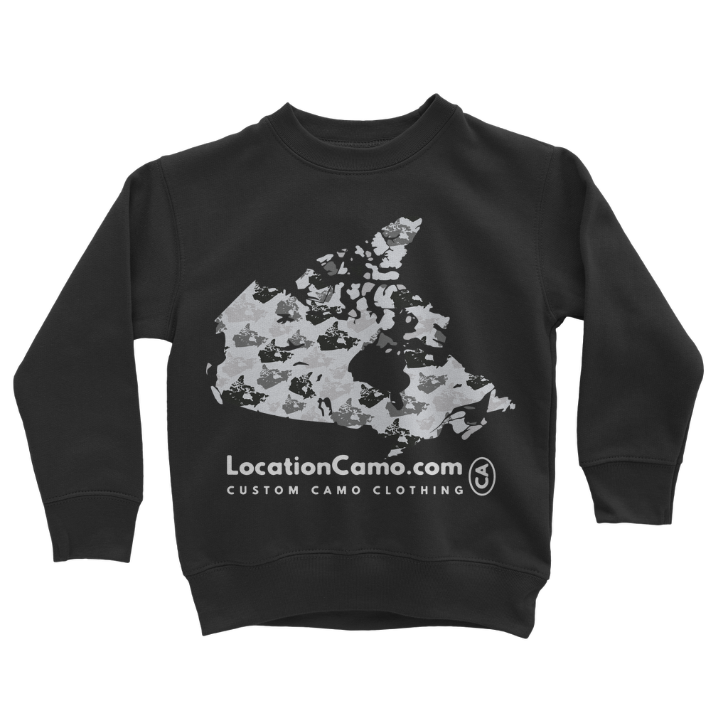 Canada Arctic Classic Kids Sweatshirt - Custom Camo Clothing - [new_brand] - [camo] - [camoflage] - [apparel] - [location] - [new_brand] - [custom] - [clothing]