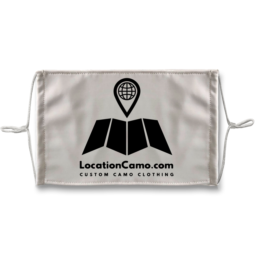 Brand Logo Sublimation Face Mask + 10 Replacement Filters - LocationCamo.com