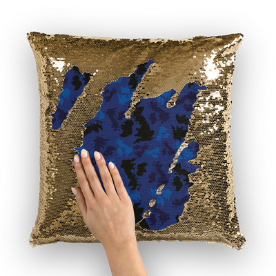 UK Midnight Sequin Cushion Cover - Custom Camo Clothing - [new_brand] - [camo] - [camoflage] - [apparel] - [location] - [new_brand] - [custom] - [clothing]