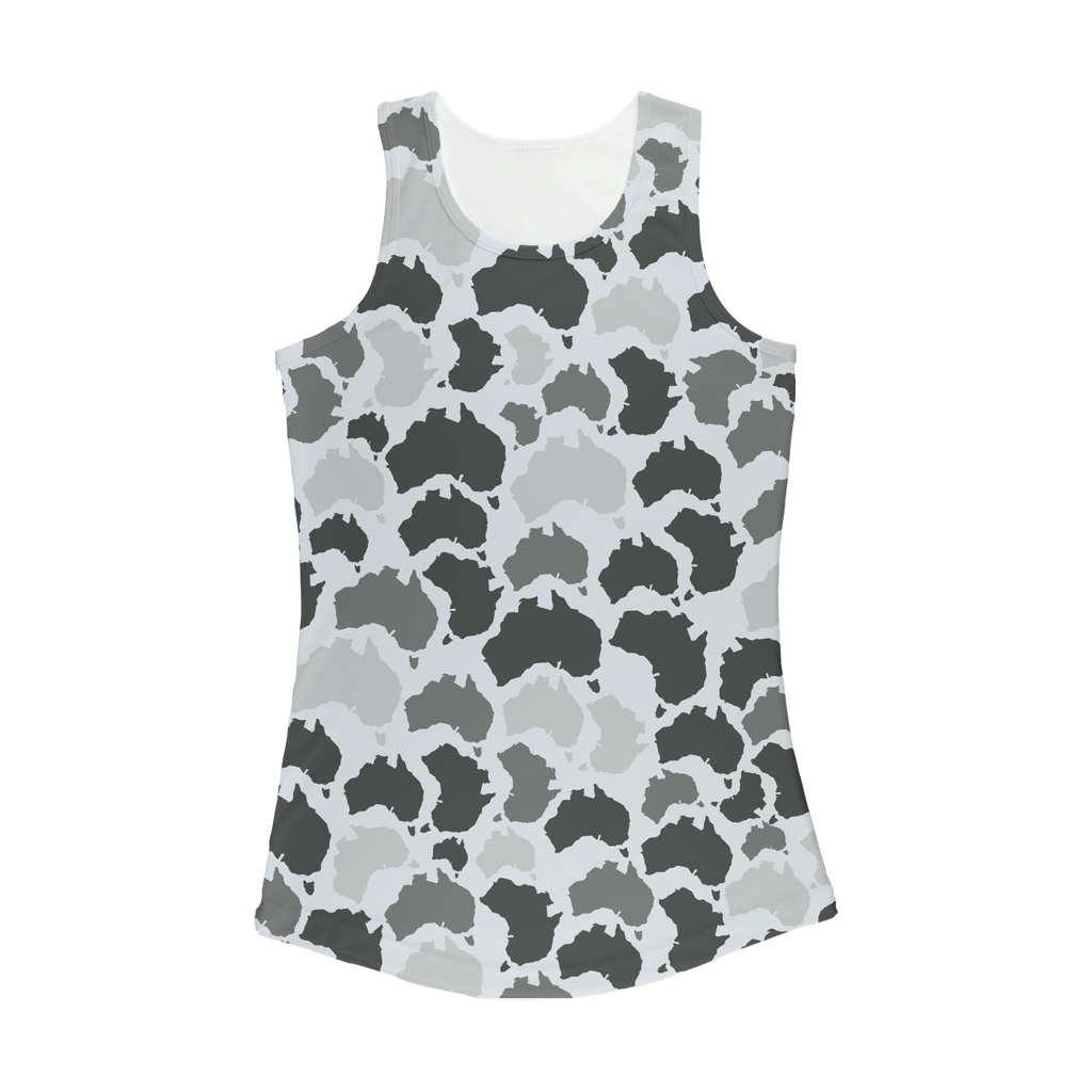 Australia Arctic Women Performance Tank Top - Custom Camo Clothing - [new_brand] - [camo] - [camoflage] - [apparel] - [location] - [new_brand] - [custom] - [clothing]