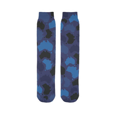 Australia Midnight Sublimation Tube Sock - Custom Camo Clothing - [new_brand] - [camo] - [camoflage] - [apparel] - [location] - [new_brand] - [custom] - [clothing]