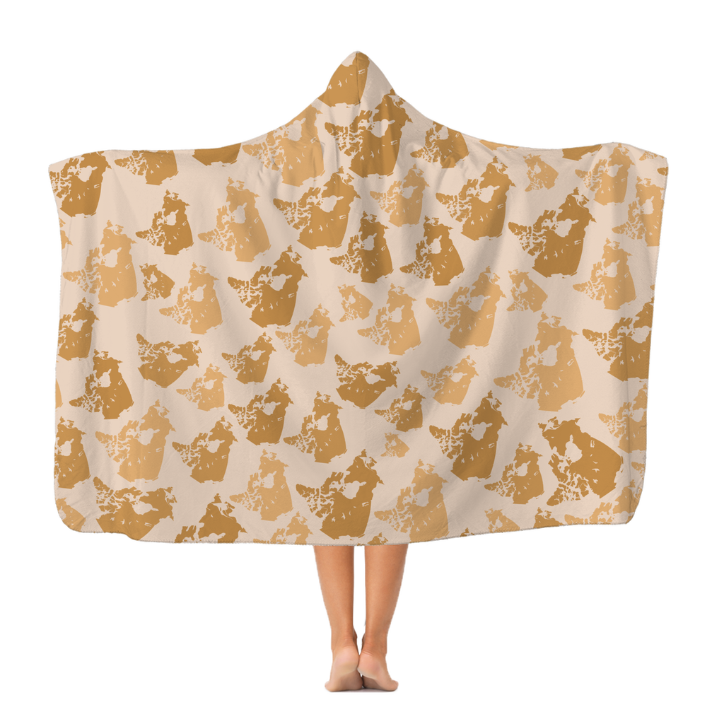 Canada Desert Premium Adult Hooded Blanket - Custom Camo Clothing - [new_brand] - [camo] - [camoflage] - [apparel] - [location] - [new_brand] - [custom] - [clothing]